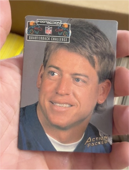 1994 Action Packed #FA3 Troy Aikman Quarterback Challenge — front