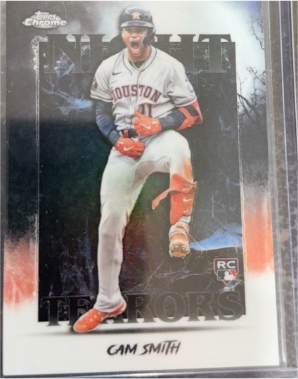 2025 Topps Chrome Update #NT-19 Cam Smith Night Terrors Rookie Houston Astros — front