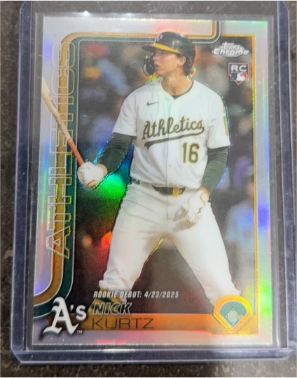 2025 Topps Chrome Update #USC180 Nick Kurtz — front