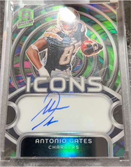 2024 Panini Spectra Icons Autographs Antonio Gates #I-AGS — front