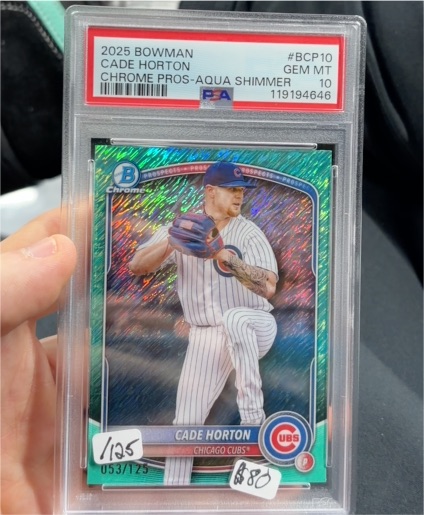 2025 Bowman Chrome Prospects #BCP-10 Cade Horton — front