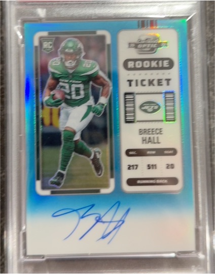 2022 Panini Contenders Optic Rookie Ticket #Breece Hall — front