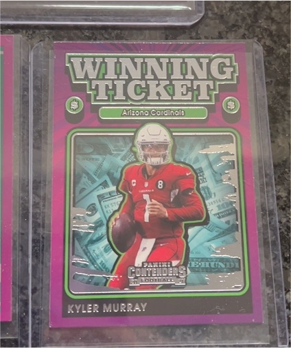 2021 Panini Contenders Winning Ticket #WT-KMU Kyler Murray — front