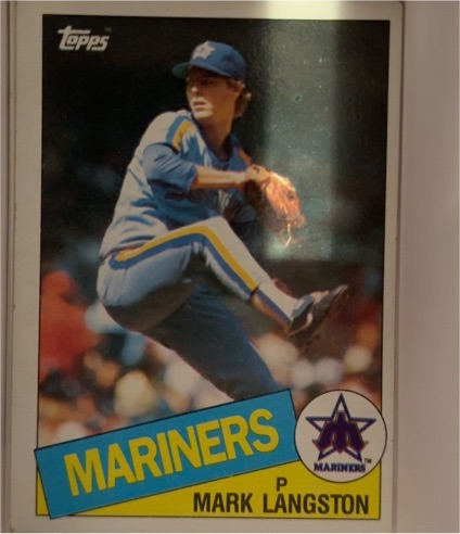 1985 Topps #625 Mark Langston — front