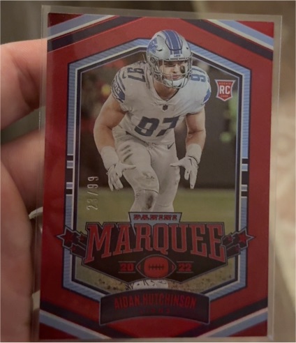 2022 Panini Chronicles Marquee #MAR-20 Aidan Hutchinson — front