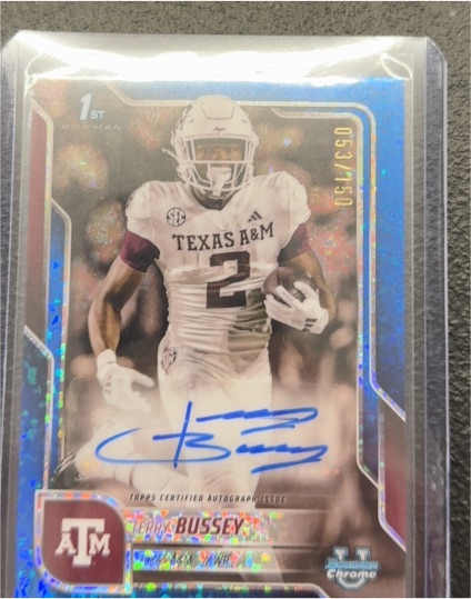 2025 Bowman Chrome University #053 Terry Bussey — front