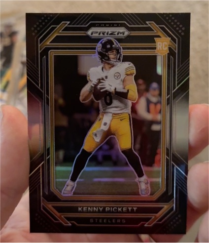 2022 Panini Chronicles Prizm Black #PB-6 Kenny Pickett Rookie — front