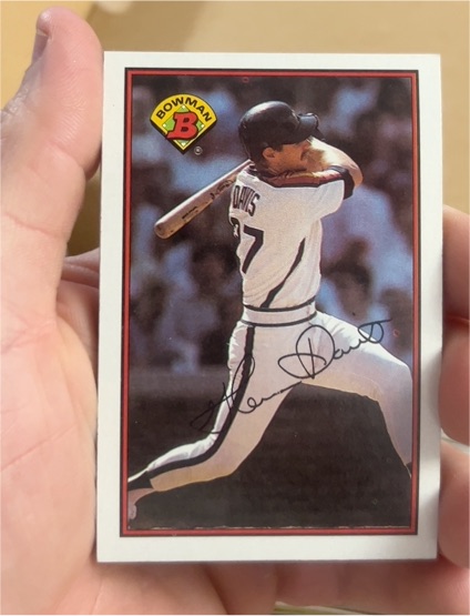 1989 Bowman #331 Glenn Davis — front