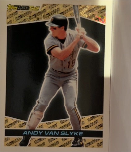 1993 Topps Black Gold #21 Andy Van Slyke — front