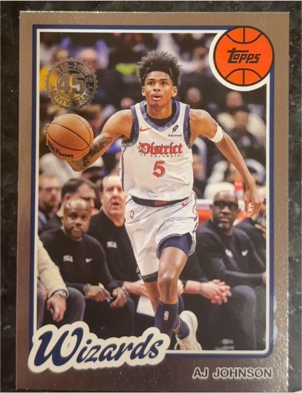 2025-26 Topps #80BK-18 AJ Johnson 1980-81 Topps Basketball — front