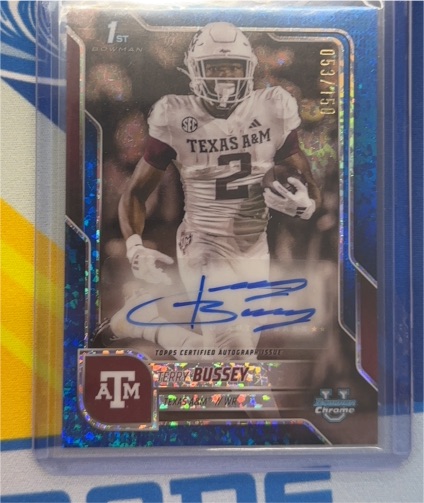 2025 Bowman Chrome University #BCA-TB Terry Bussey — front