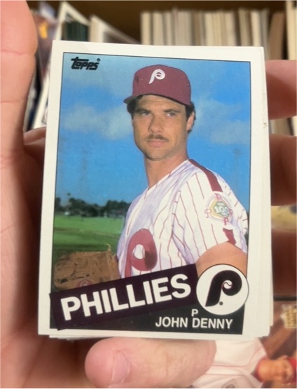 1985 Topps #325 John Denny — front