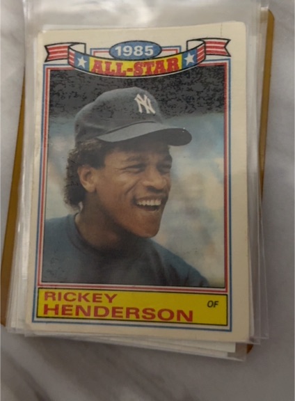 1986 Topps #7 Rickey Henderson — front