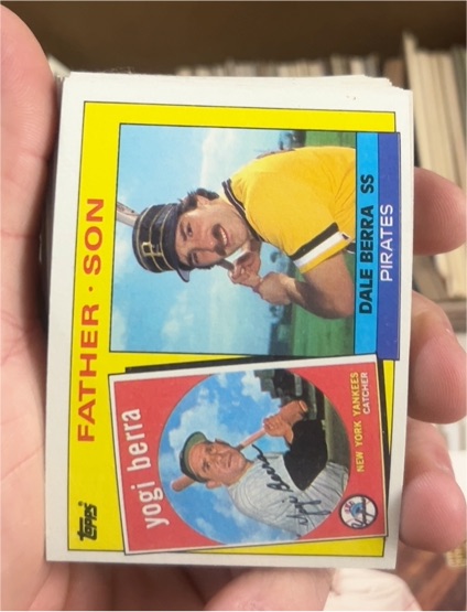1985 Topps #132 Yogi Berra / Dale Berra — front