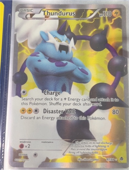 2011 Pokémon Emerging Powers #97 Thundurus — front