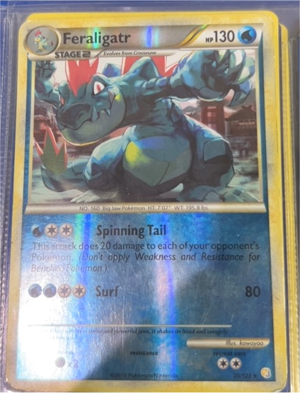 2010 HeartGold & SoulSilver #20 Feraligatr — front