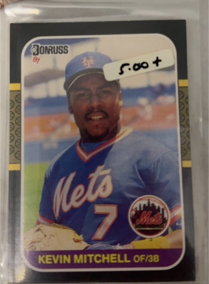 1987 Donruss #599 Kevin Mitchell — front