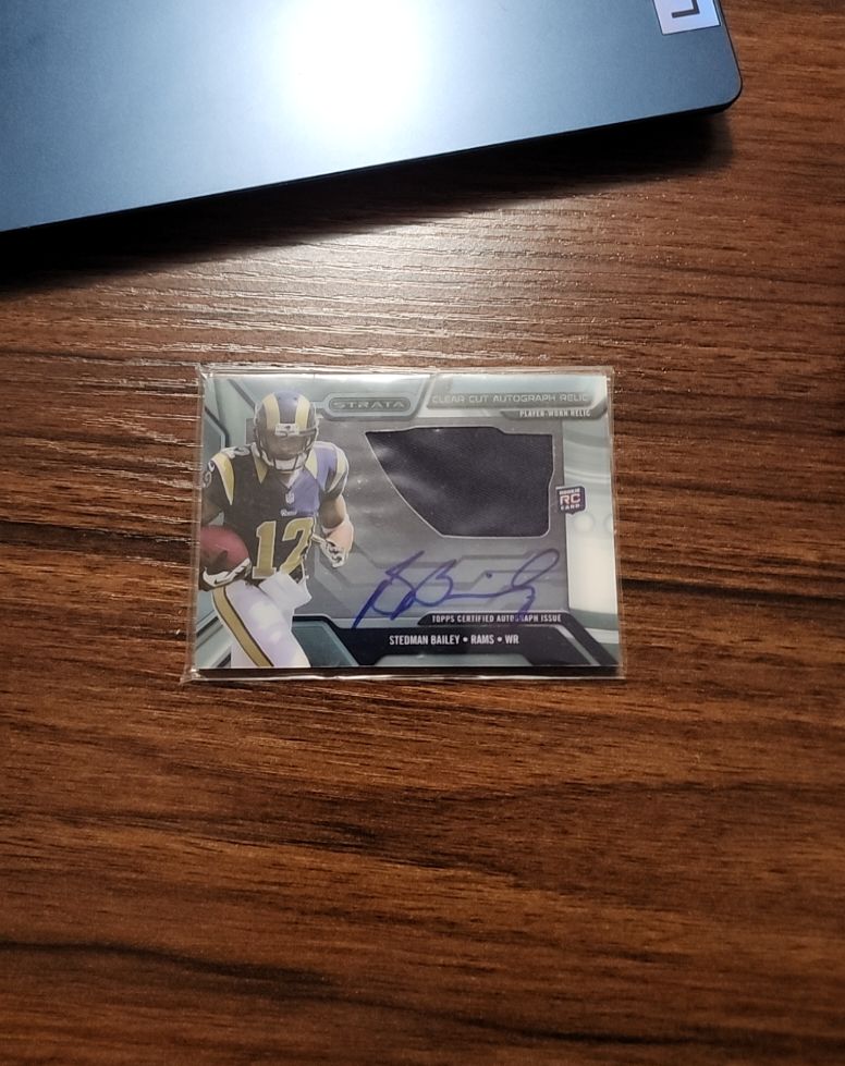2012 Topps Strata Clear Cut Autograph Relic #RA-SB Stedman Bailey — front