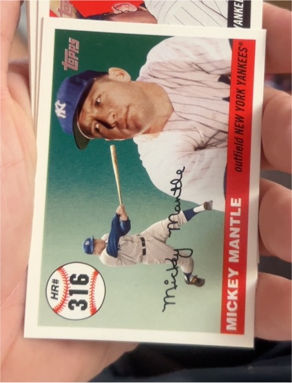 2007 Topps Baseball #316 Mickey Mantle — front