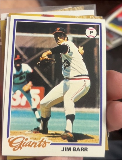 1978 Topps #62 Jim Barr — front