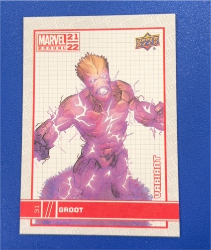 2021-22 Upper Deck Marvel Annual Canvas Variant #31 Groot — front