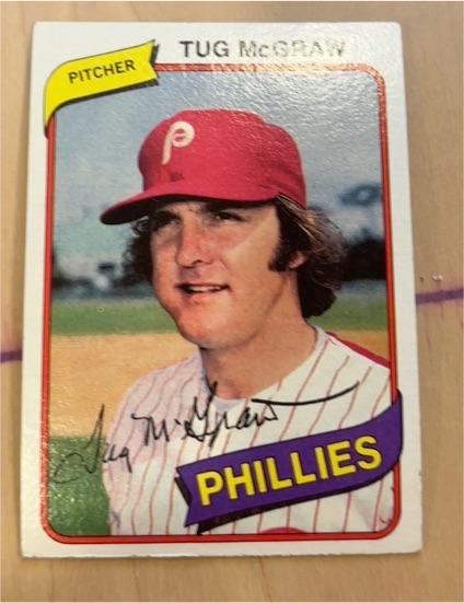 1980 Topps #655 Tug McGraw — front