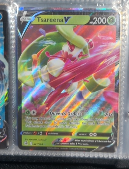 2021 Pokémon TCG Fusion Strike #021 Tsareena V — front