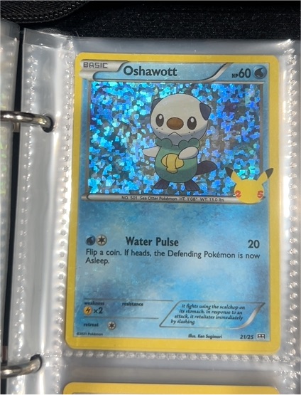 2021 Pokémon McDonald's 25th Anniversary #21 Oshawott — front