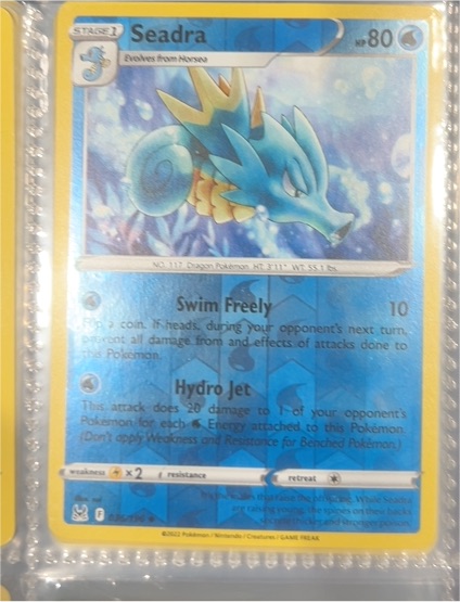 2022 Pokémon Sword & Shield Lost Origin #36 Seadra — front