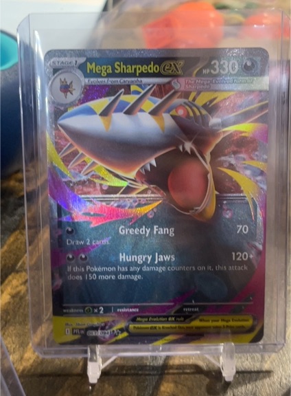 Mega Sharpedo ex 061/094 ME02: Phantasmal Flames — front