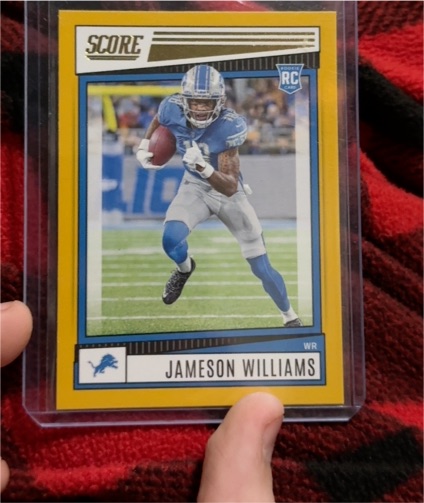 2022 Score #377 Jameson Williams — front