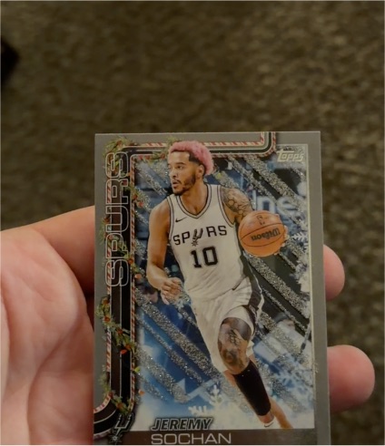 2025-26 Topps Holiday #H160 Jeremy Sochan — front