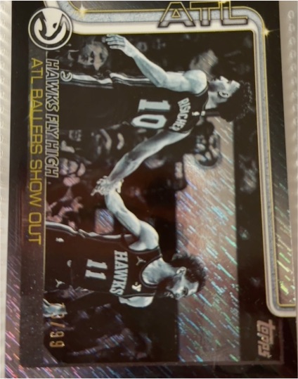 2025-26 Topps Basketball Target Blackout #281 Hawks Fly High Atlanta Hawks — front