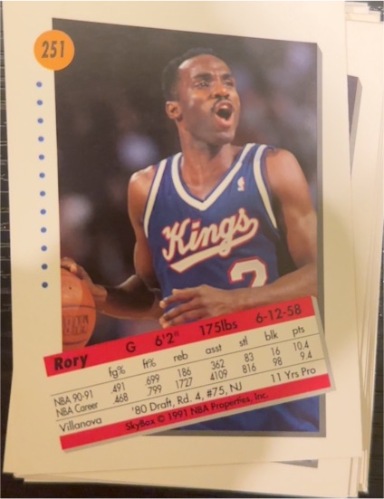 1991 Skybox #251 Rory Sparrow — front