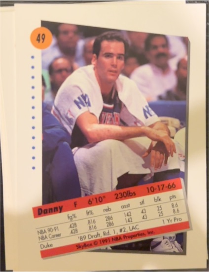 1990 SkyBox #49 Danny Ainge — front