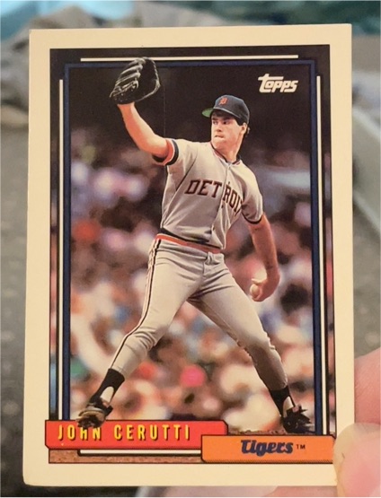 1992 Topps #487 John Cerutti — front
