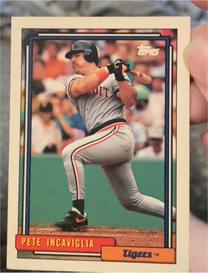 1992 Topps #679 Pete Incaviglia — front