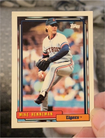 1992 Topps #293 Mike Henneman — front