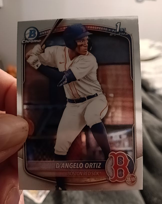 2025 Bowman Chrome #BCP-61 D'Angelo Ortiz — front