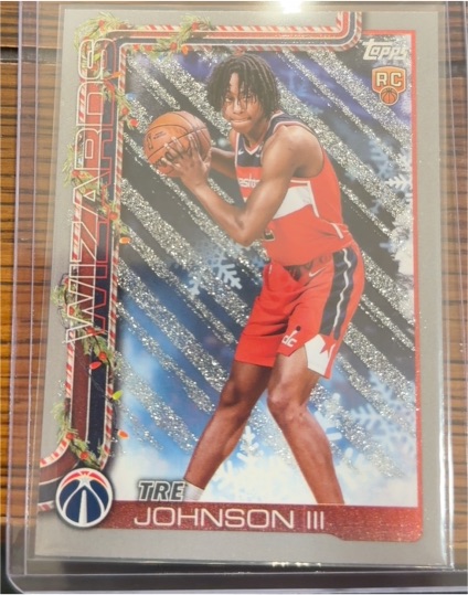 2025-26 Topps Holiday #H166 Tre Johnson III — front