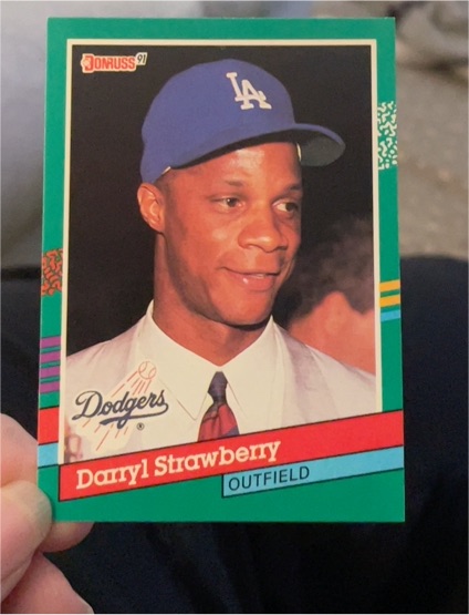 1991 Donruss #696 Darryl Strawberry — front