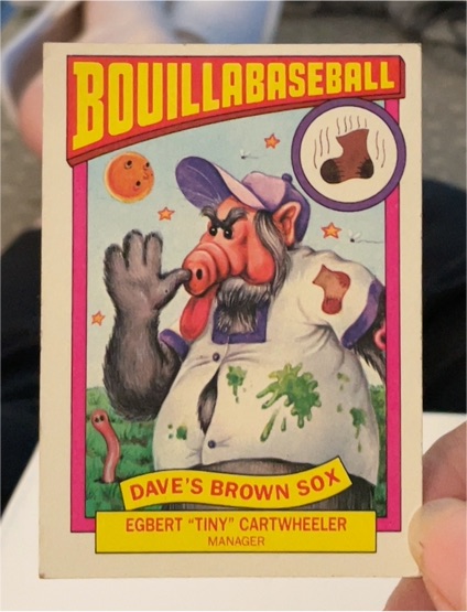 1987 Topps Alf Series 1 Bouillabaseball #21B Egbert Tiny Cartwheeler — front