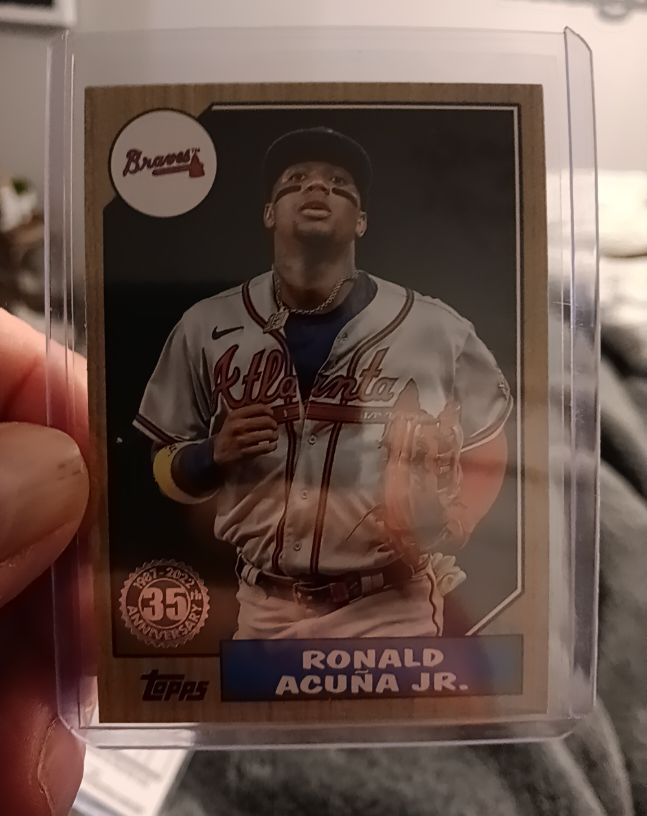 2022 Topps 35th Anniversary #87TB-7 Ronald Acuna Jr. Atlanta Braves — front