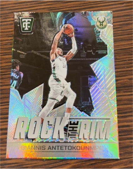 2024 Panini Totally Certified Rock the Rim #20 Giannis Antetokounmpo — front