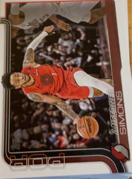 2025-26 Topps #123 Anfernee Simons — front