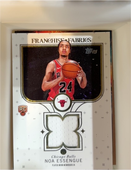 2025-26 Topps Franchise Fabrics #FF-NE Noa Essengue — front