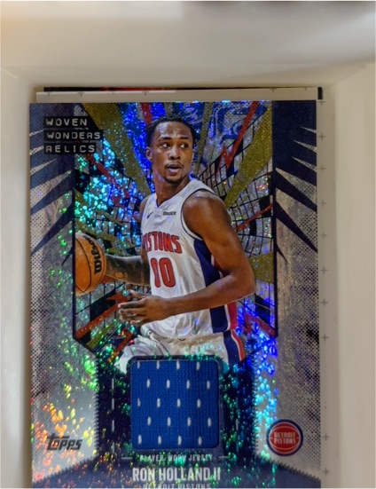 2022 Topps Woven Wonders Relics Ron Holland Jr. — front