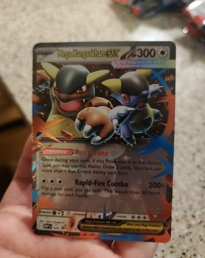 2014 Pokémon Mega Kangaskhan EX #025 Black Star Promo — front