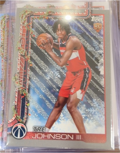2025-26 Topps Holiday #H166 Tre Johnson III — front
