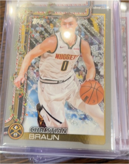 2025-26 Topps Holiday #H79 Christian Braun — front